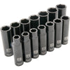 DYNAMIC GT-D018022 - 1/2" D 14 PC 6PT DEEP IMP MET SKT SET