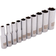 DYNAMIC GT-D004001  -  1/4" D 10 PC 6 PT STD SAE SKT SET - Wise Line Tools