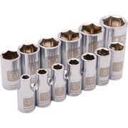 DYNAMIC GT-D004002  -  1/4" D 13 PC 6 PT STD SAE SKT SET - Wise Line Tools