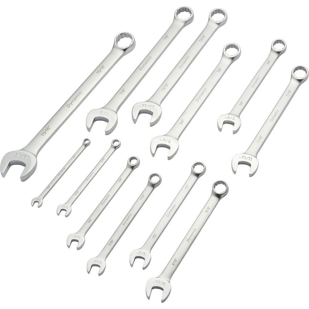 DYNAMIC GT-D074222  -  12 PIECE SAE WRENCH SET - Wise Line Tools