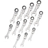 DYNAMIC GT-D076608 - JEU DE 12 CLÉS MIXTES À CLIQUET À TÊTE FLEXIBLE MÉTRIQUES