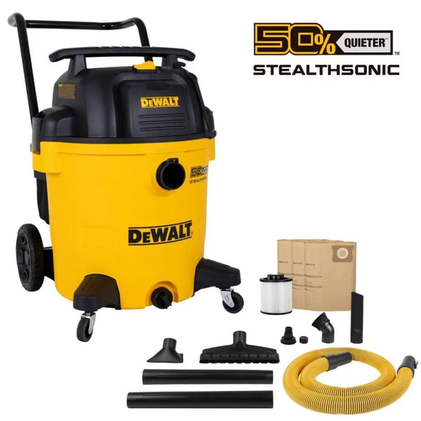 DeWalt 16 Gallon Wet/Dry Cart Vacuum - DXV16P-QTA - Wise Line Tools