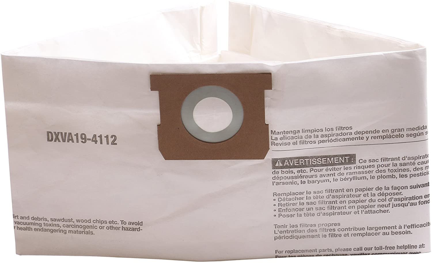DeWalt DXVA19-4112 Fine Dust Bag- 12-16 Gallon - Wise Line Tools
