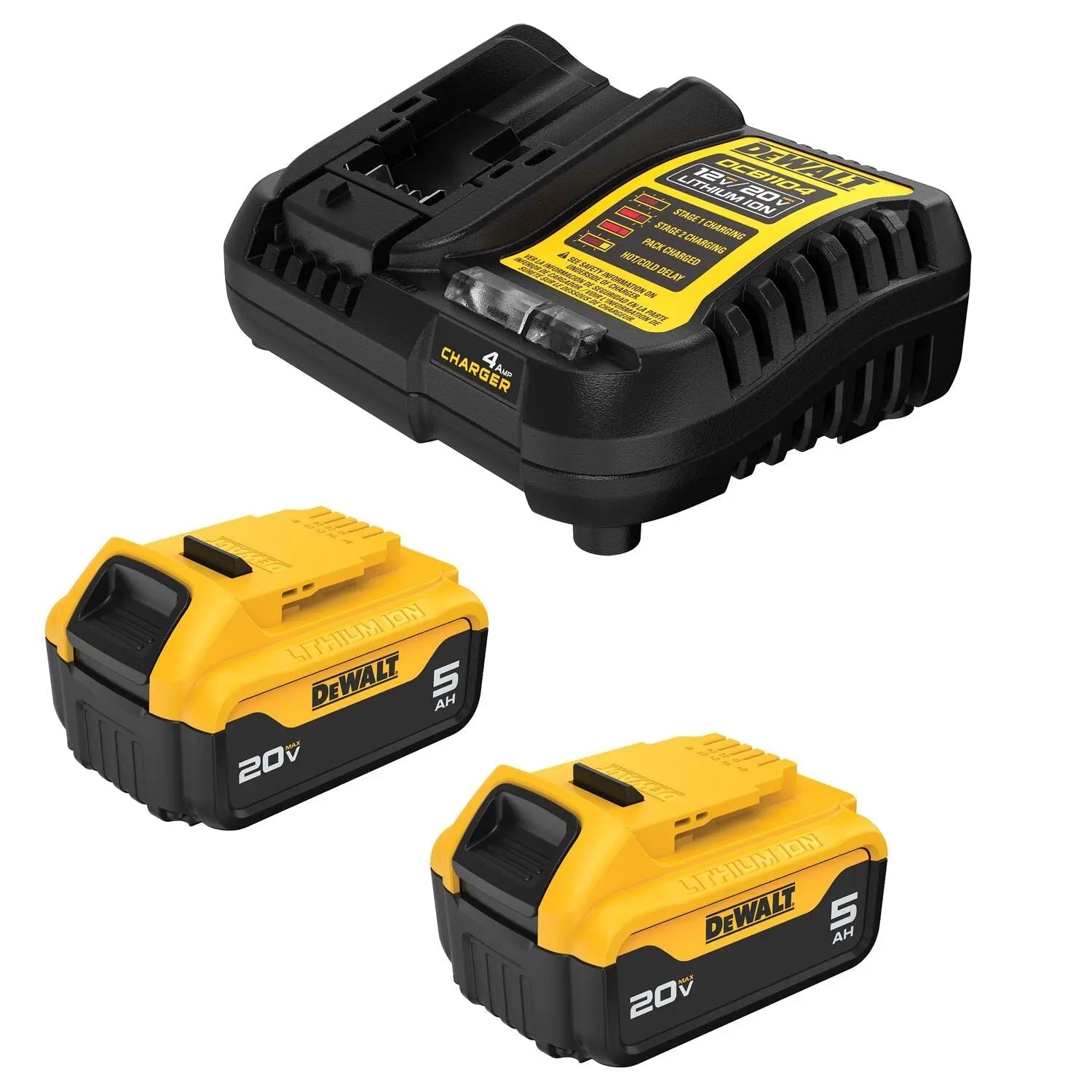 Dewalt DCB205-2C-20V MAX* 5Ah Battery Kit - Wise Line Tools