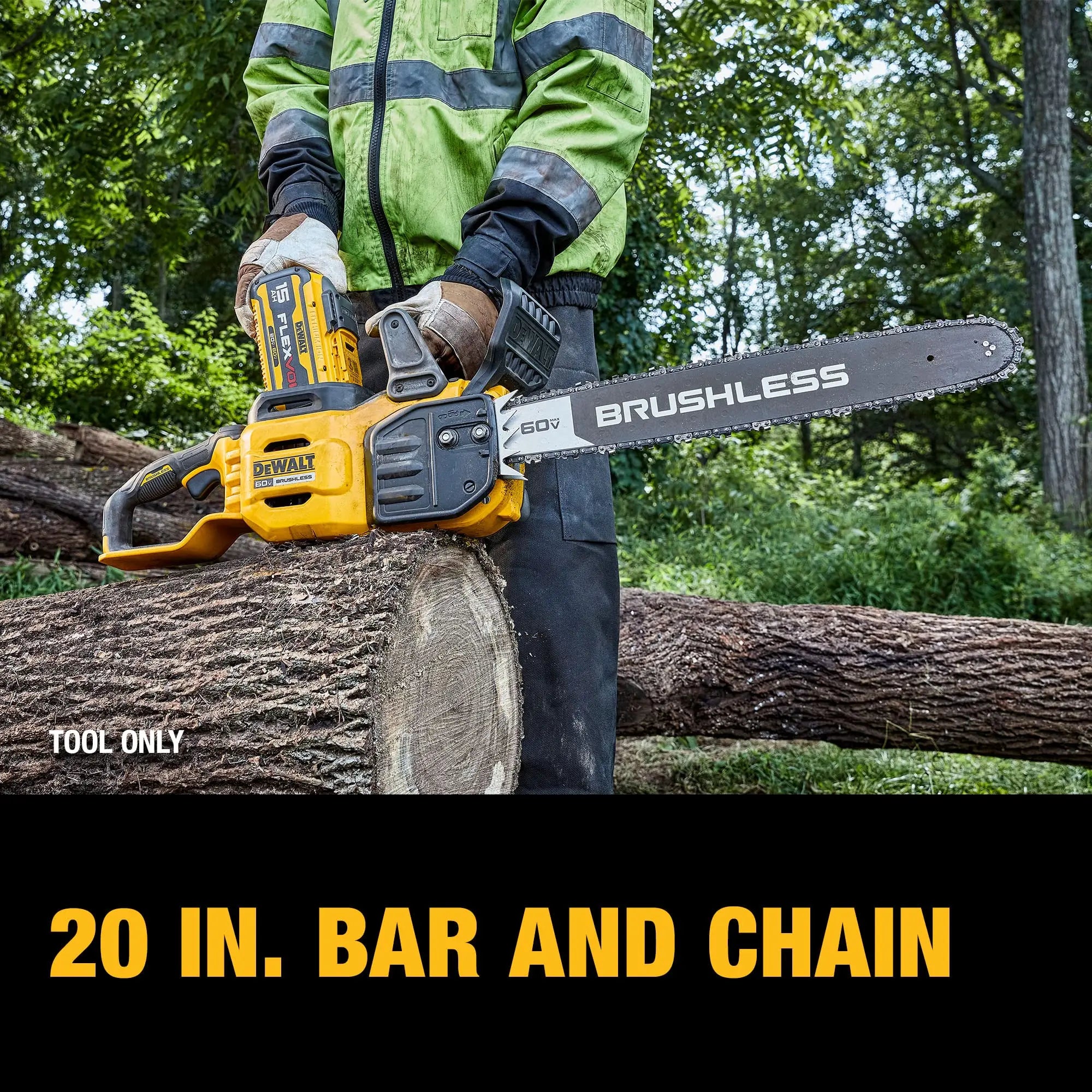 Dewalt DCCS677B 60V MAX* 20 in. Brushless Cordless Chainsaw (Tool Only) DEWALT
