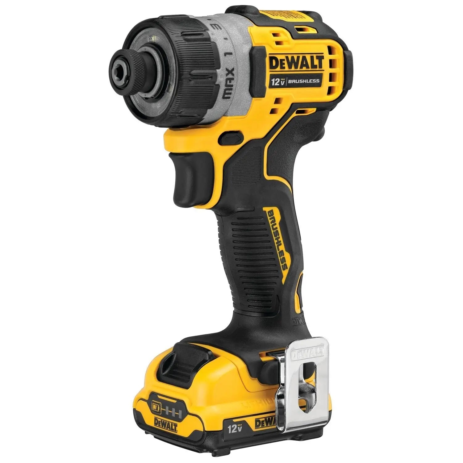 Dewalt DCF601F2  - XTREME 12V MAX* Brushless 1/4" Cordless Screwdriver Kit - Wise Line Tools