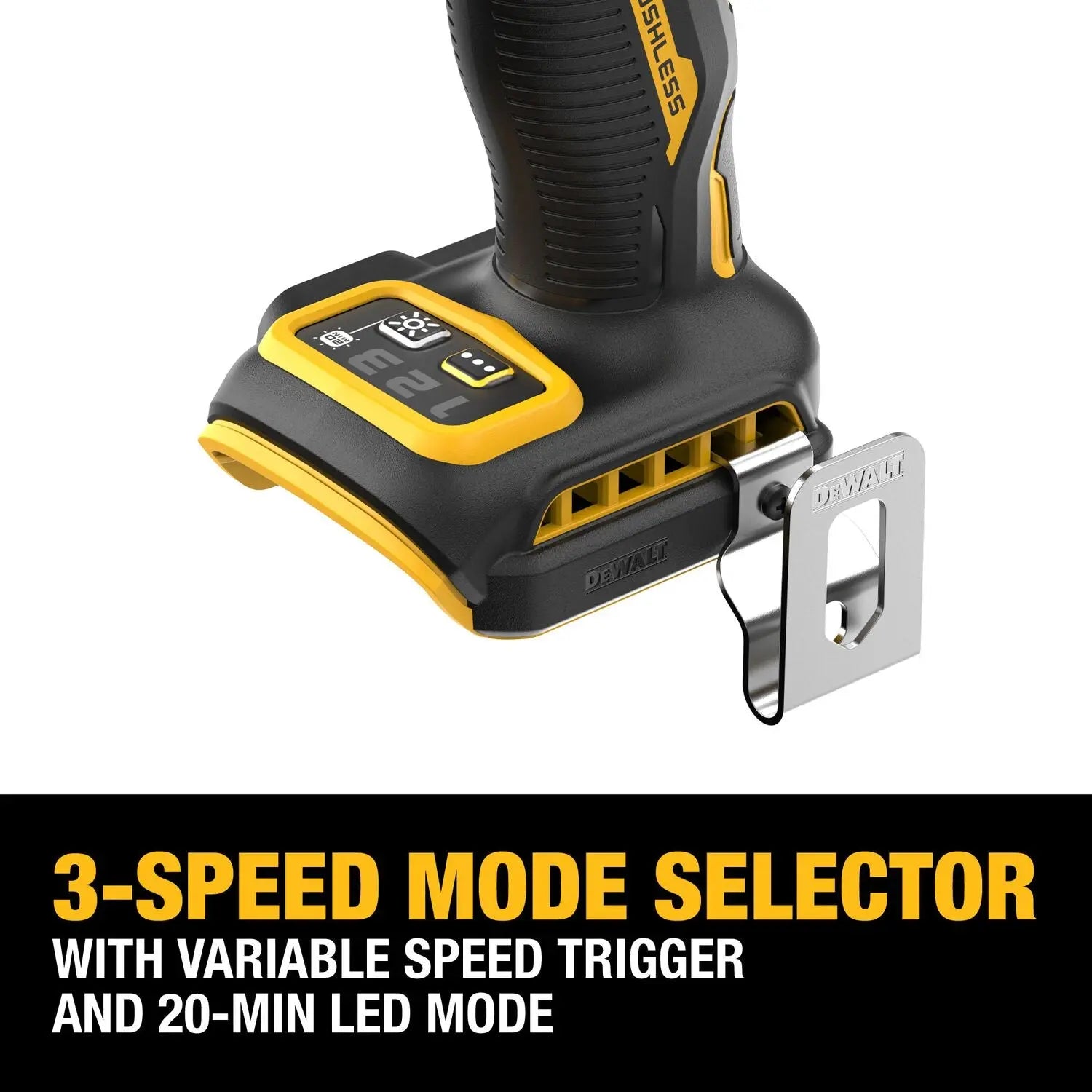 Dewalt DCF860WW1 - 20V MAX* XR® BRUSHLESS CORDLESS 3-SPEED HIGH TORQUE 1/4 IN. IMPACT DRIVER KIT WITH XR POWERPACK™ - Wise Line Tools