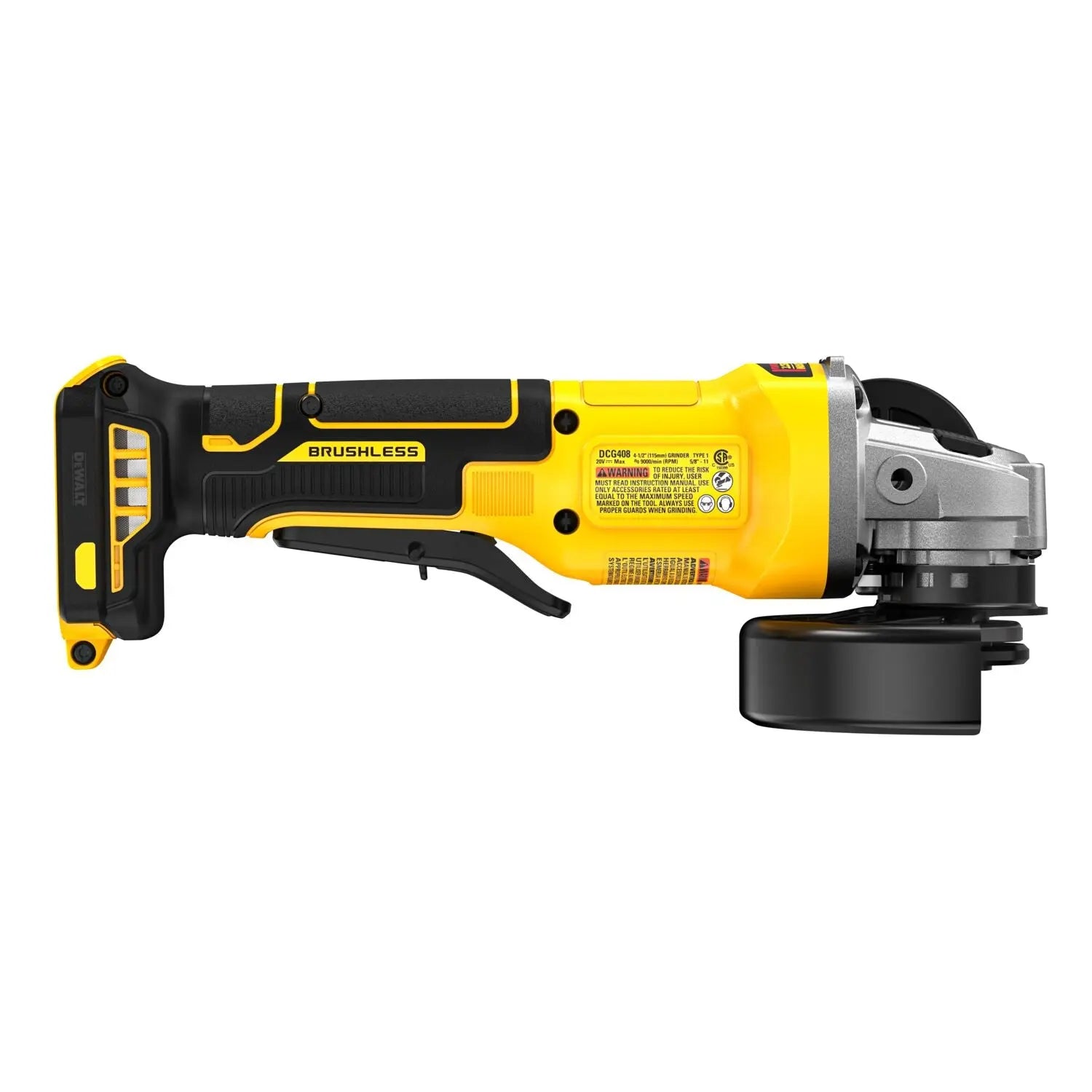 Dewalt DCG408B - 20V MAX* 4-1/2 in. Brushless Paddle-Switch Grinder (Tool Only) - Wise Line Tools