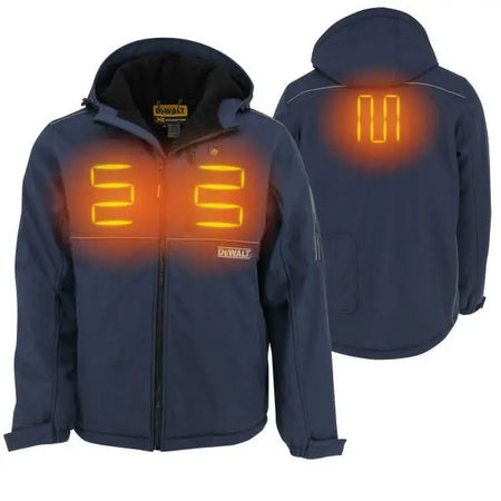 Dewalt DCHJ101D1 - Men's Heated Soft Shell Jacket Kitted Navy DEWALT
