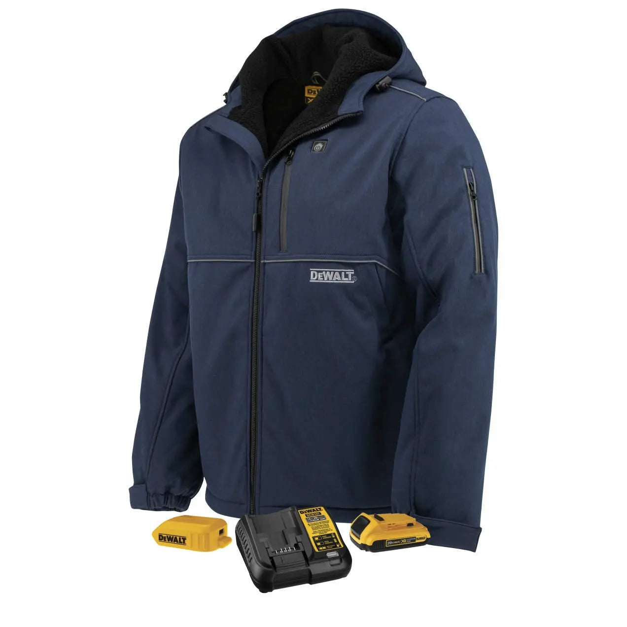 Dewalt DCHJ101D1 - Men's Heated Soft Shell Jacket Kitted Navy DEWALT