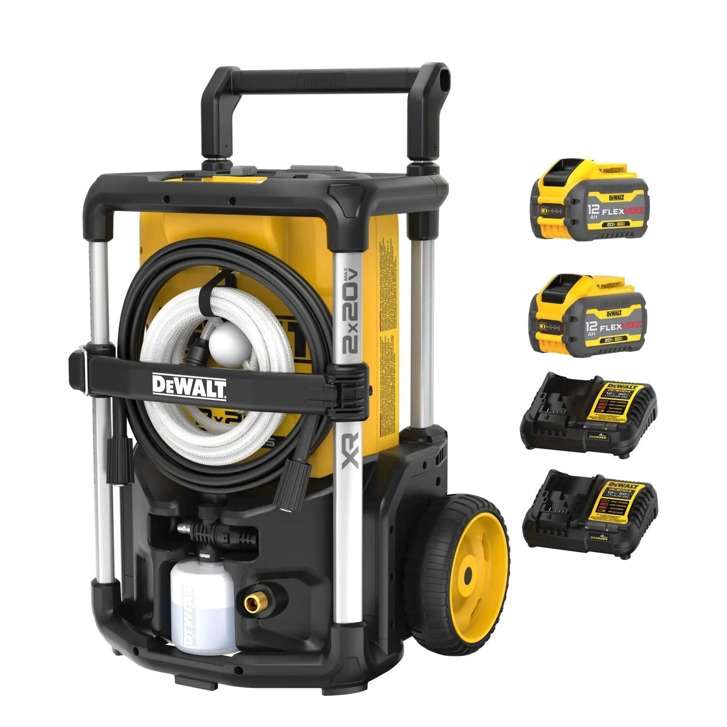 Dewalt DCPW1600Y2 2X20V MAX* 1600 MAX PSI** Pressure Washer Kit with FLEXVOLT - Wise Line Tools