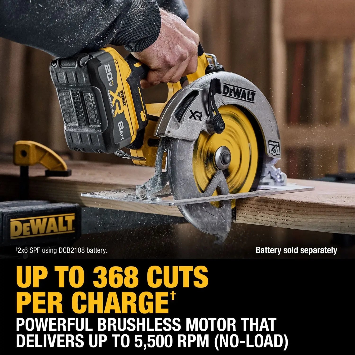 Dewalt DCS590B- 20V MAX* XR® BRUSHLESS CORDLESS 7-1/4 IN. CIRCULAR SAW (TOOL ONLY) - Wise Line Tools
