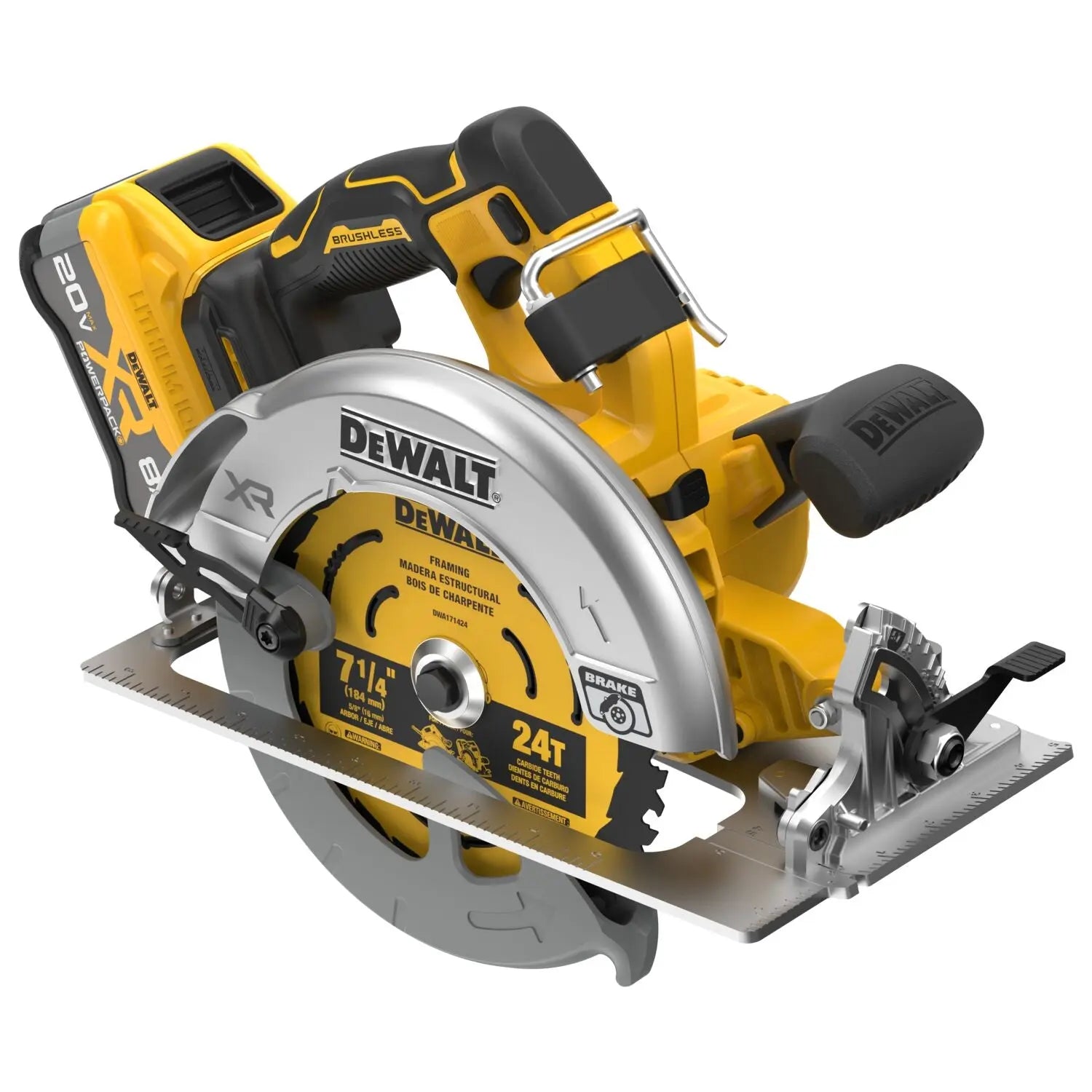 Dewalt DCS590WW1- 20V MAX* XR® BRUSHLESS CORDLESS 7-1/4 IN. CIRCULAR SAW KIT - Wise Line Tools