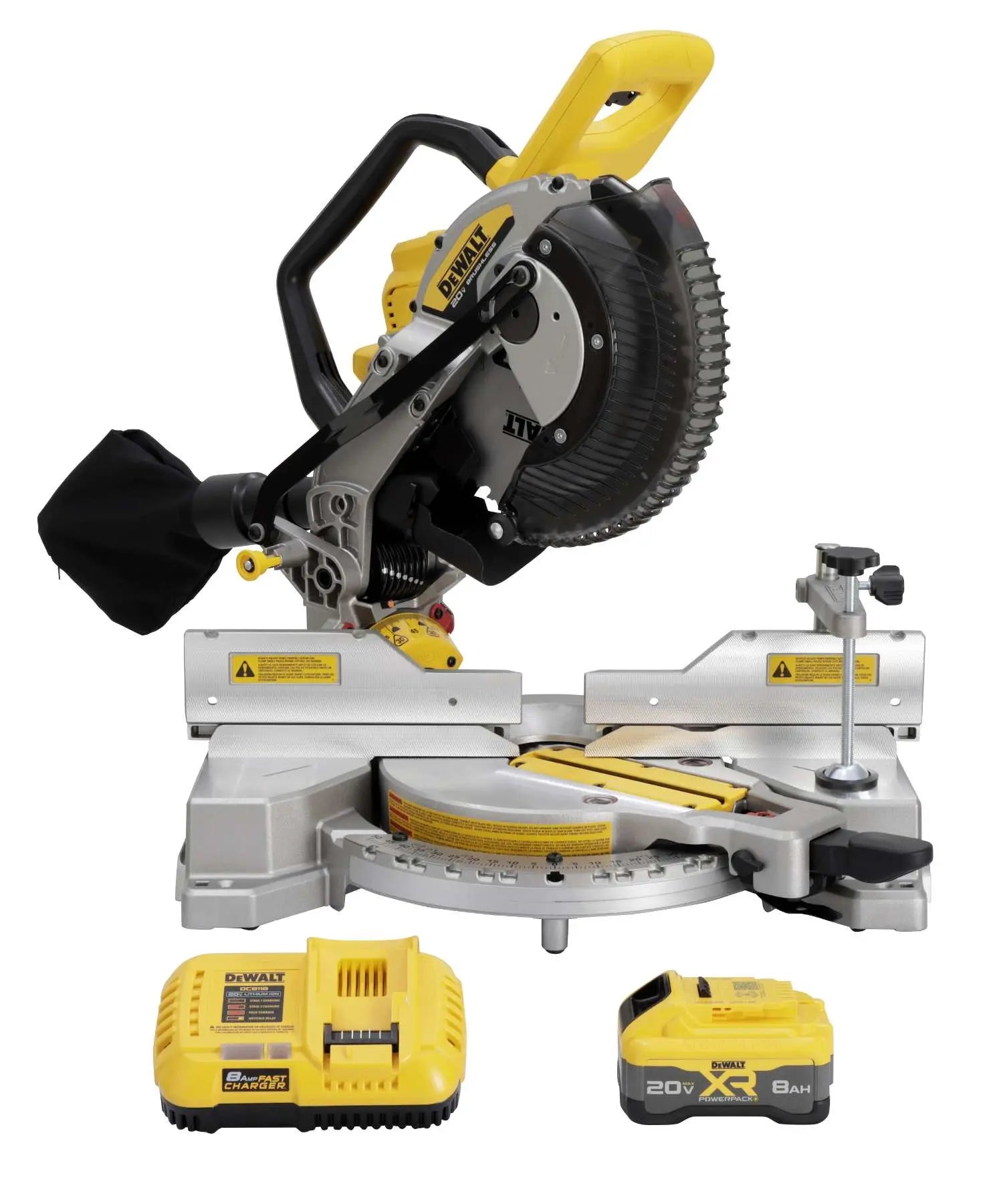 Dewalt DCS714WW1 - 20V MAX* XR® 10 in. Double Bevel Fixed Miter Saw Kit DEWALT