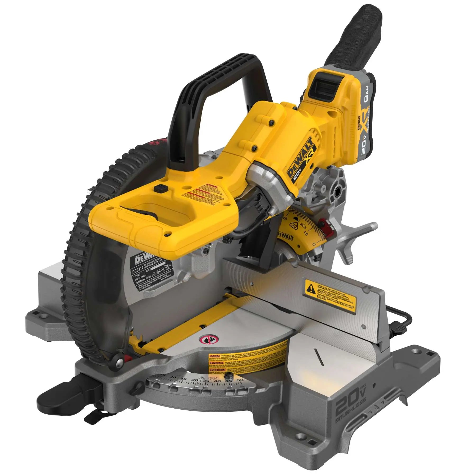 Dewalt DCS714WW1 - 20V MAX* XR® 10 in. Double Bevel Fixed Miter Saw Kit DEWALT
