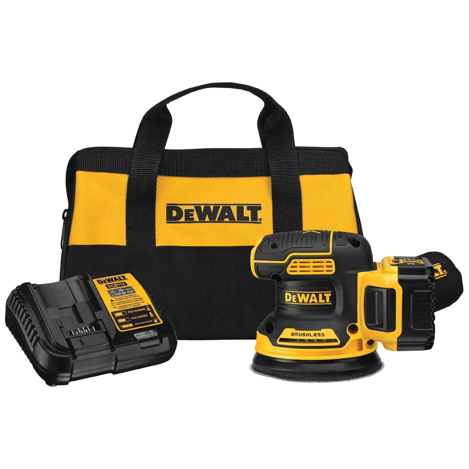 Dewalt DCW210P1 - 20V MAX BL 5" Random Orbit Sander KIT - Wise Line Tools