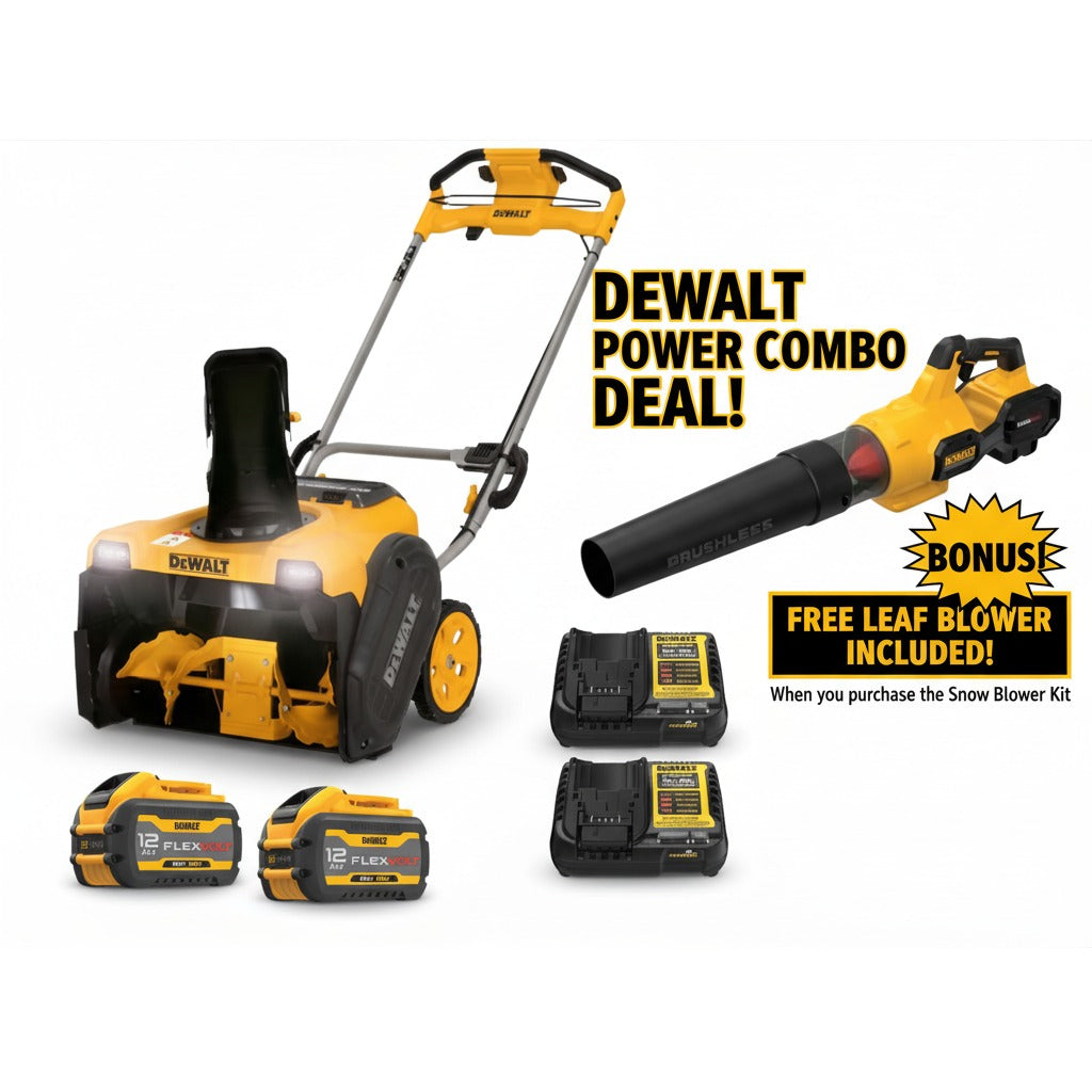 Kit de souffleuse à neige mono-étage DEWALT DCSNP2142Y2-CA-21€ 60 V MAX