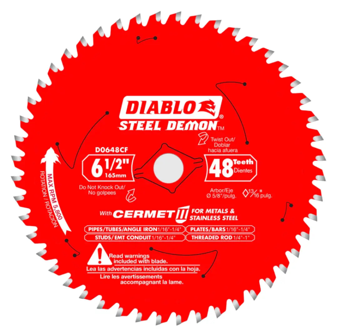 Diablo D0648F - 6-1/2" 48T Metal Cutting Blade DIABLO