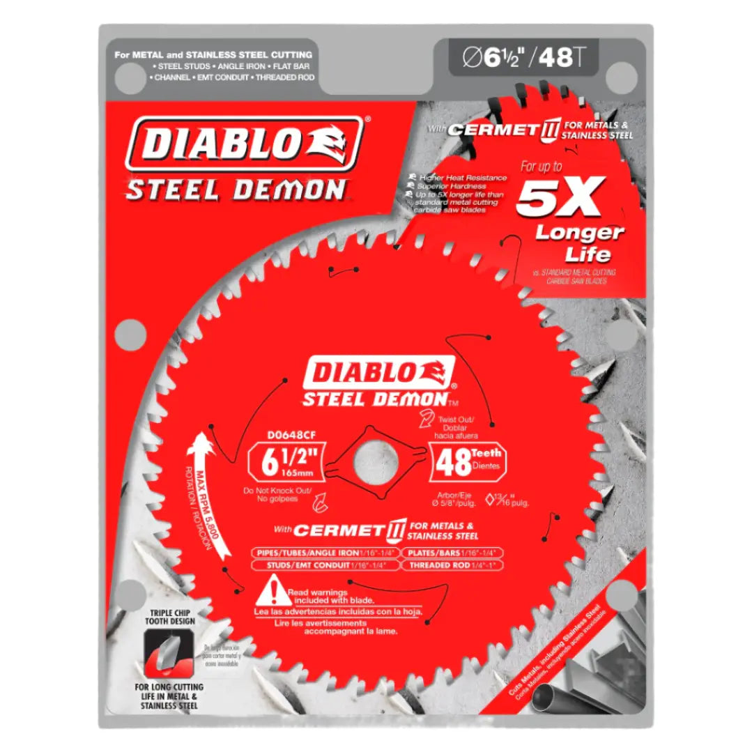 Diablo D0648F - 6-1/2" 48T Metal Cutting Blade DIABLO