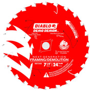 Diablo D0724D - 7-1/4" 24T Framing/Demolition Blades DIABLO
