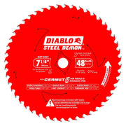 Diablo D0748CF STEEL DEMON 7 1/4 inch 48 Teeth Metal and Stainless Steel cutting Saw Blade - Wise Line Tools