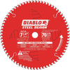 DIABLO D0770FA - 7 1/4" x 70 Tooth Ultra-fine Steel Cutting Saw Blade