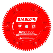Diablo D1072CDC-  10" x 72T Trex Composite Decking Blade - Wise Line Tools