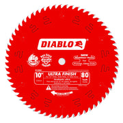 Diablo D1080X - 10" 80T Ultra Finish Blade DIABLO
