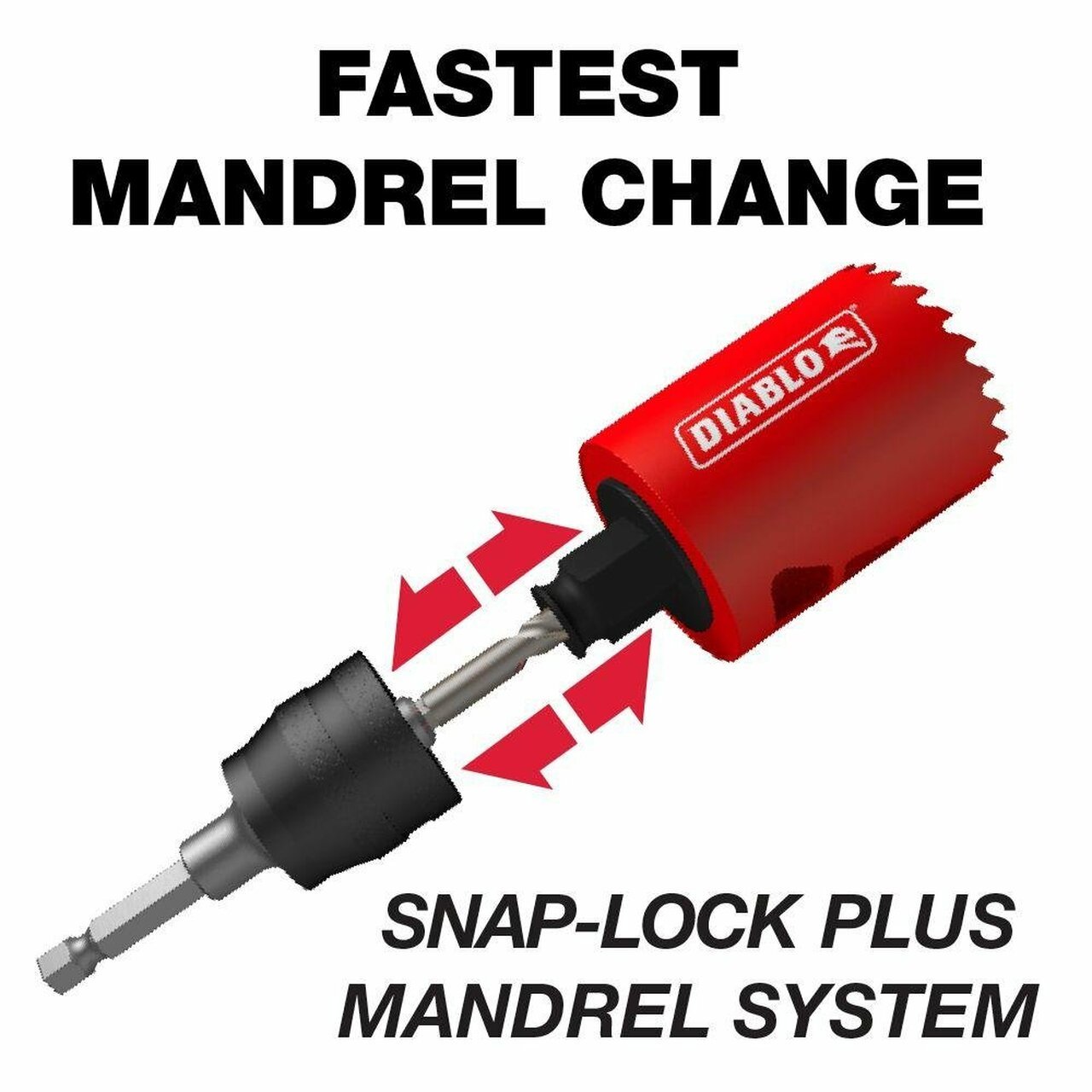 Freud DHS009SPC Diablo 9Pc Hole Saw Kit + 2IN C/T Cup - Wise Line Tools