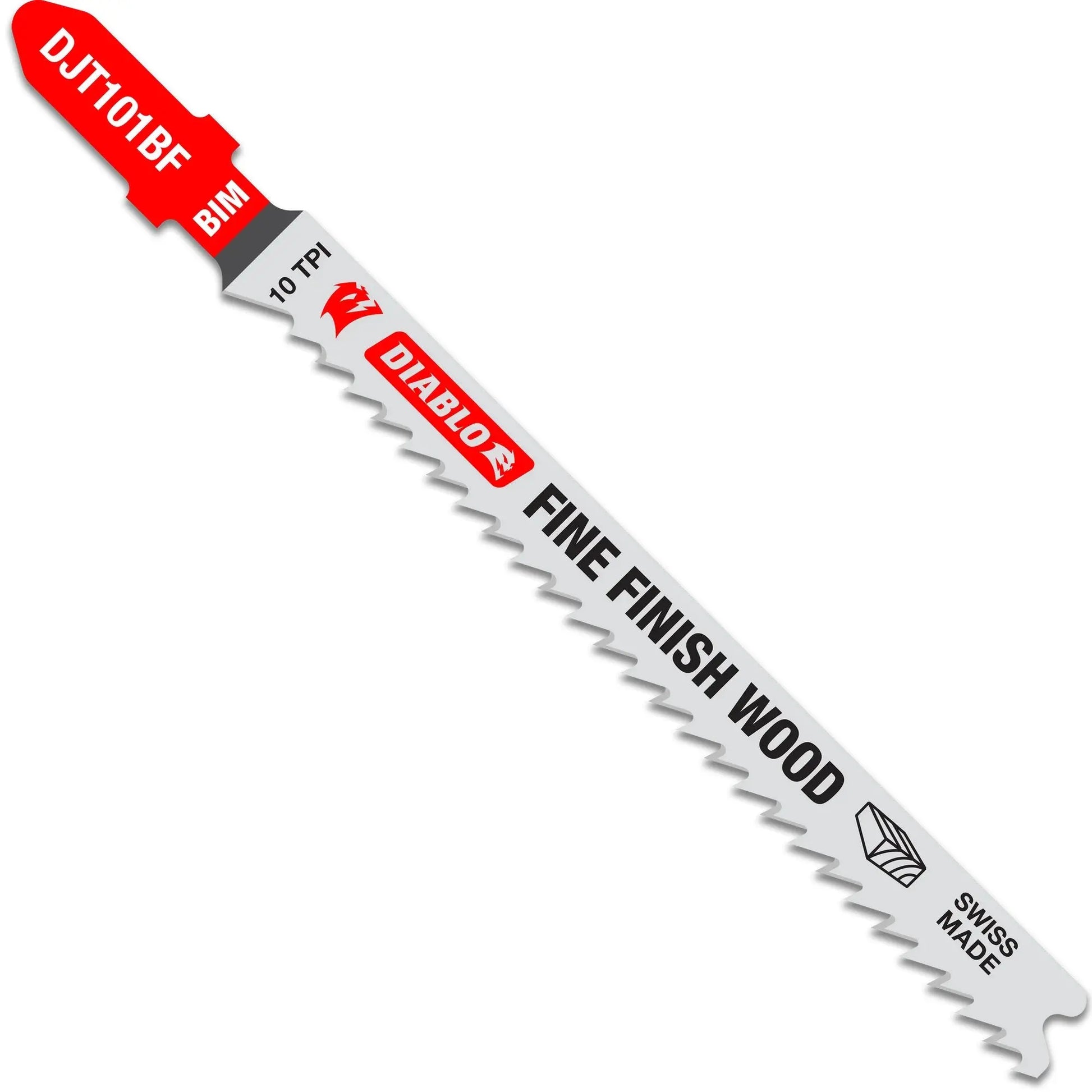 Diablo DJT101BF5 - 4 in. 10 TPI Bi-Metal T-Shank Jig Saw Blades for Fine Finish Cuts in Wood DIABLO