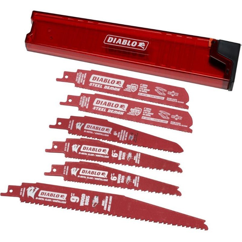 Diablo DS006SC, 6 Piece Recip Blade Set - Wise Line Tools