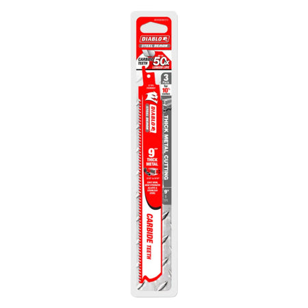 Diablo DS0908CFC - 9" Carbide Thick Metal Cutting Recip Blade DIABLO