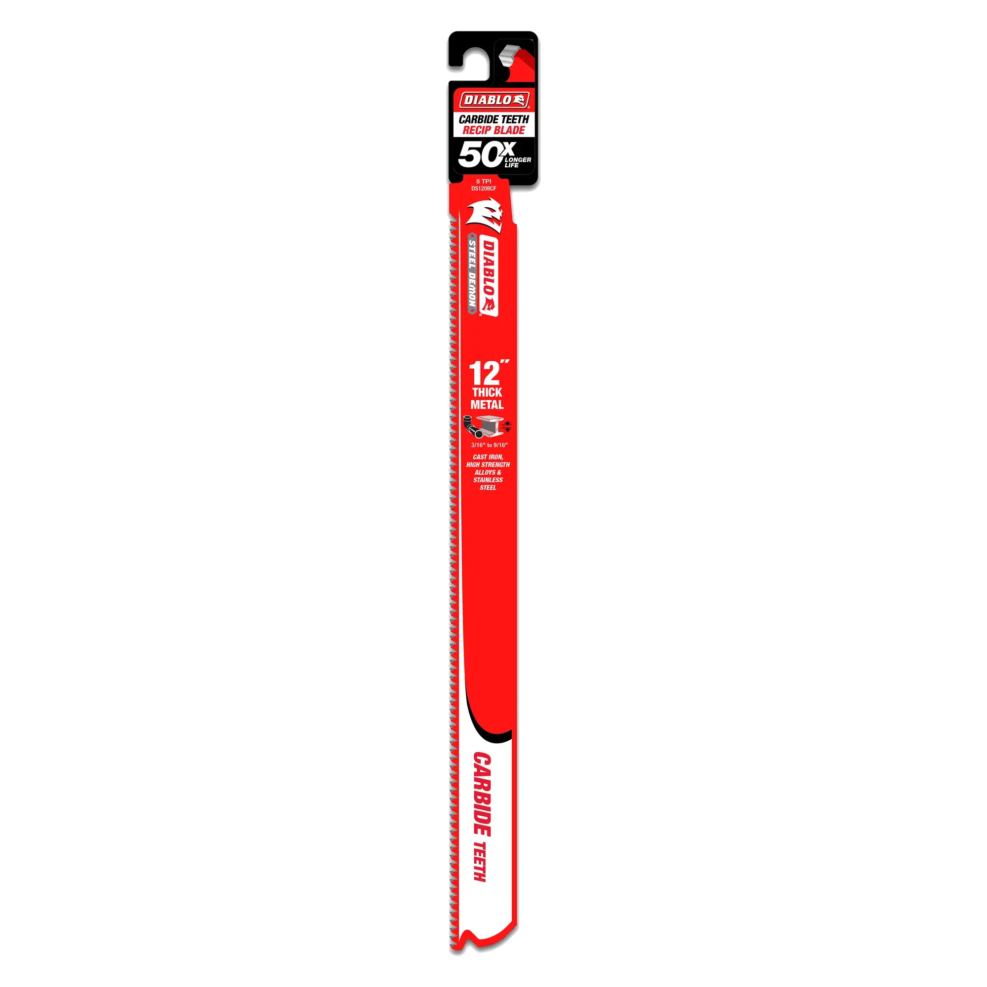Diablo DS1208CFC  -  12 in. Carbide Recip Blades for Thick Metal Cutting DIABLO