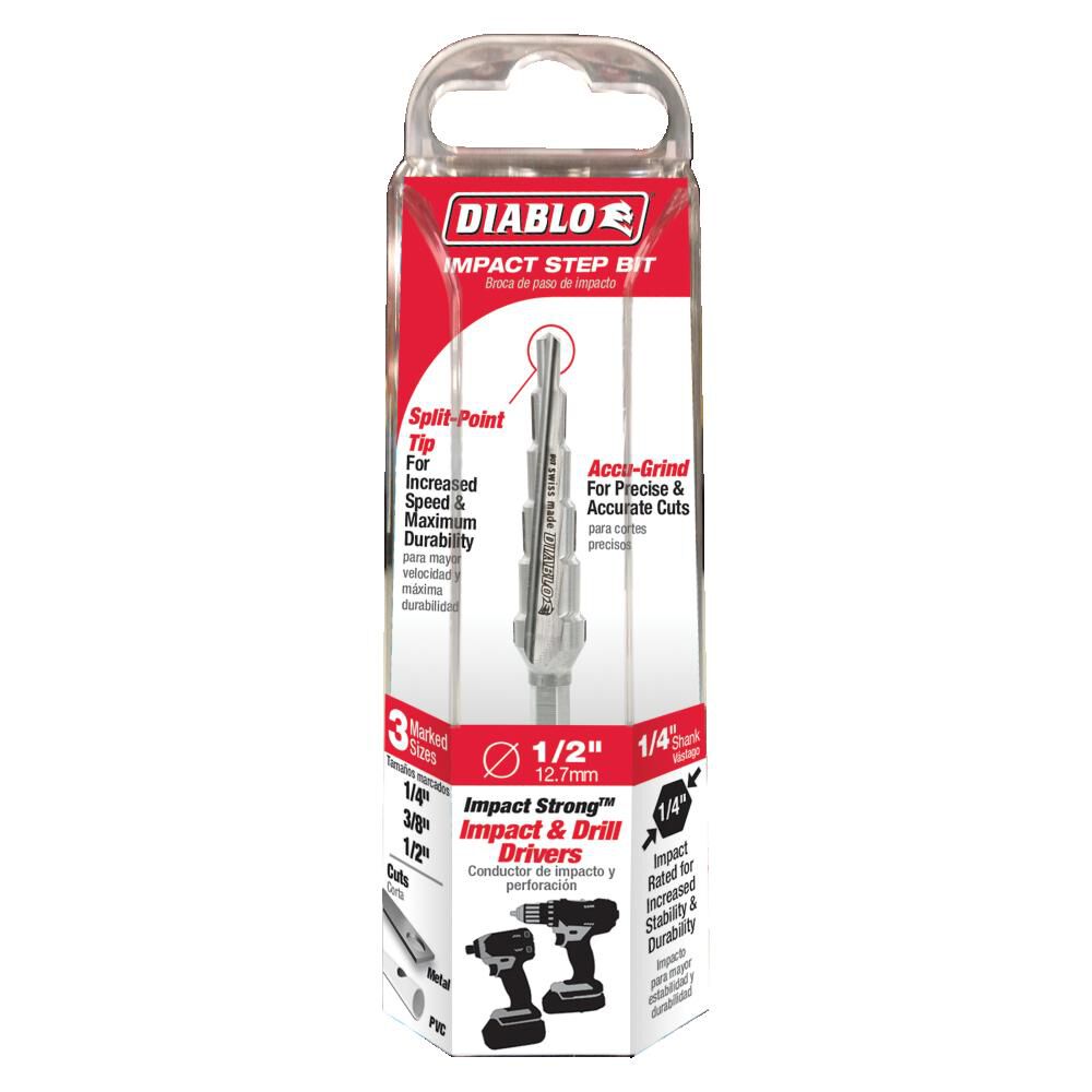 Diablo  DSD0500S06  -  1/2" Step Bit - 6 Step - Wise Line Tools