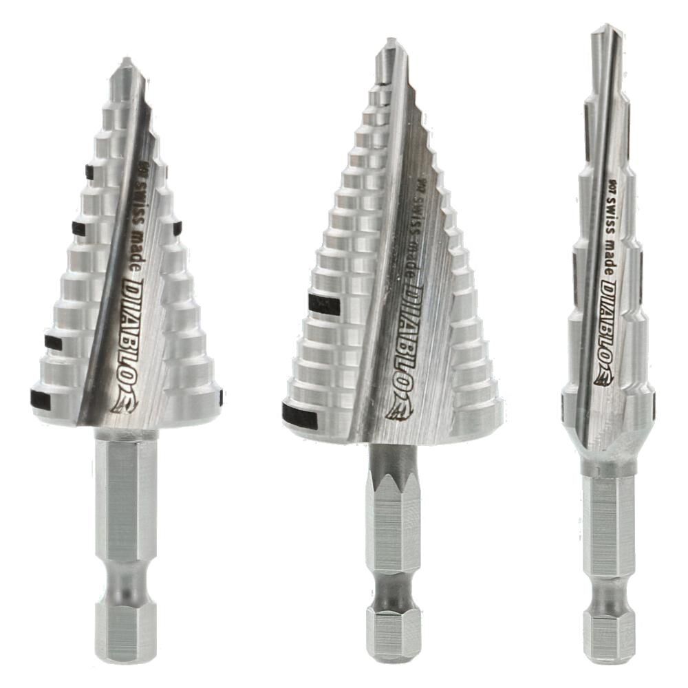 Diablo DSDS003 -  3pc Impact Step Bit Set - Wise Line Tools