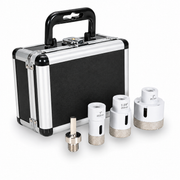Marshalltown MAR-DTTLTC - 1", 1-3/8", 2" Dry/Wet Diamond Hole Saw Plumbing Kit with Drill Adapter