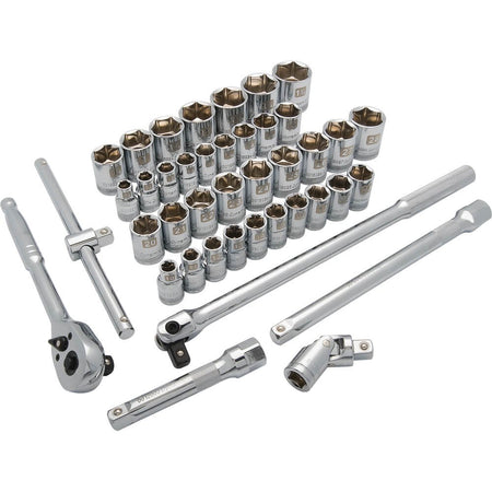 DYNAMIC GT-D018010 - 41 Piece 1/2" Drive 6 Point SAE/Metric