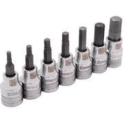 Dynamic 7 Piece 3/8" Drive Standard Length SAE Hex - Wise Line Tools
