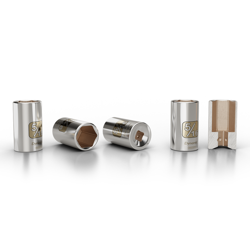 Dynamic D004004  -  1/4 Inch Drive 28 Piece 6 Point SAE & Metric Standard Socket Set - Wise Line Tools