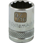 DYNAMIC D009418 - 3/8" D 9/16" 12PT CHR SKT DYNAMIC