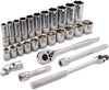 DYNAMIC D010009 - Tools 3/8-Inch Drive 27 Piece 6 Point, Standard/Deep Socket Set, 3/8-Inch-1-Inch
