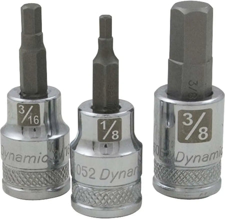 Dynamic D010014 - 7 Piece 3/8" Drive Standard Length SAE Hex DYNAMIC