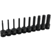 Dynamic D018101 - Coffret de 10 douilles à chocs Torx 1/2"