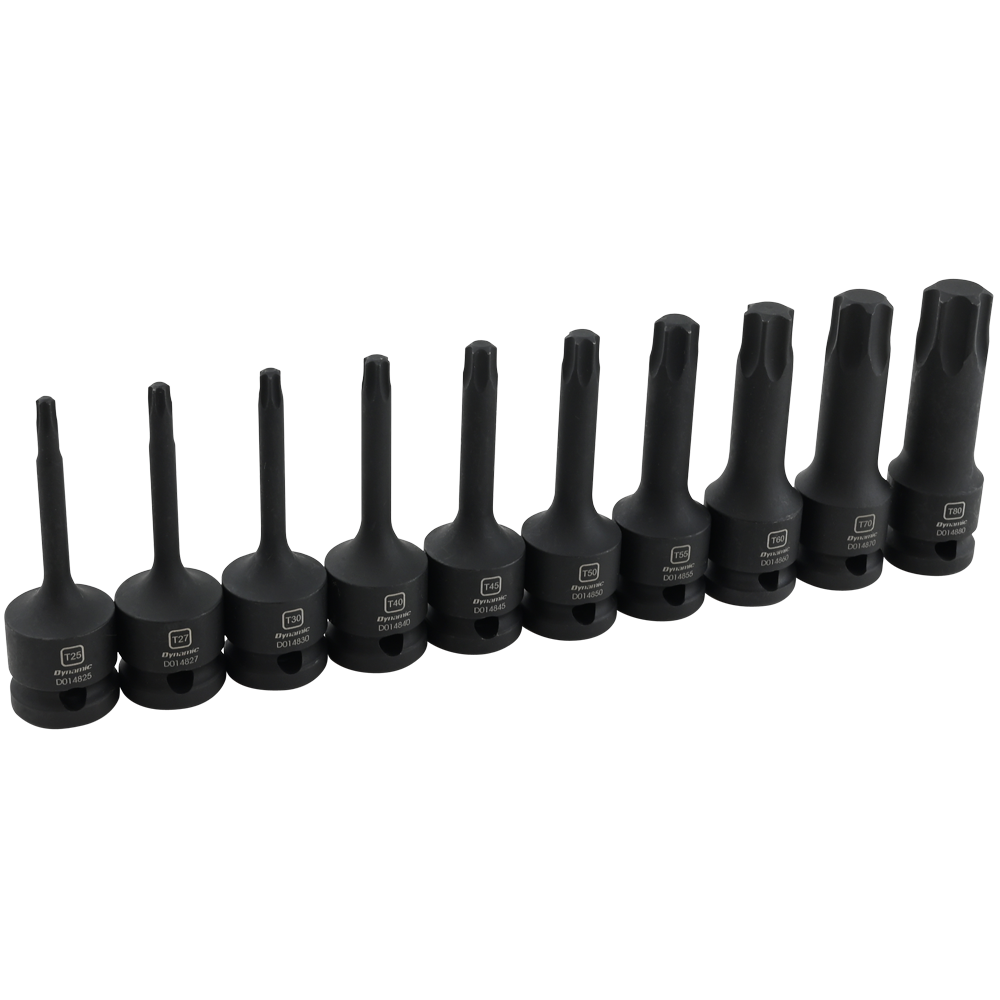 Dynamic D018101  -  1/2" DRIVE 10 PC 1/2" DRIVE TORX BIT IMPACT SOCKET SET - Wise Line Tools