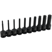 Dynamic D018101  -  1/2" DRIVE 10 PC 1/2" DRIVE TORX BIT IMPACT SOCKET SET - Wise Line Tools