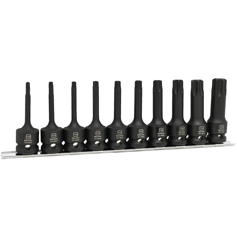 Dynamic D018101  -  1/2" DRIVE 10 PC 1/2" DRIVE TORX BIT IMPACT SOCKET SET - Wise Line Tools