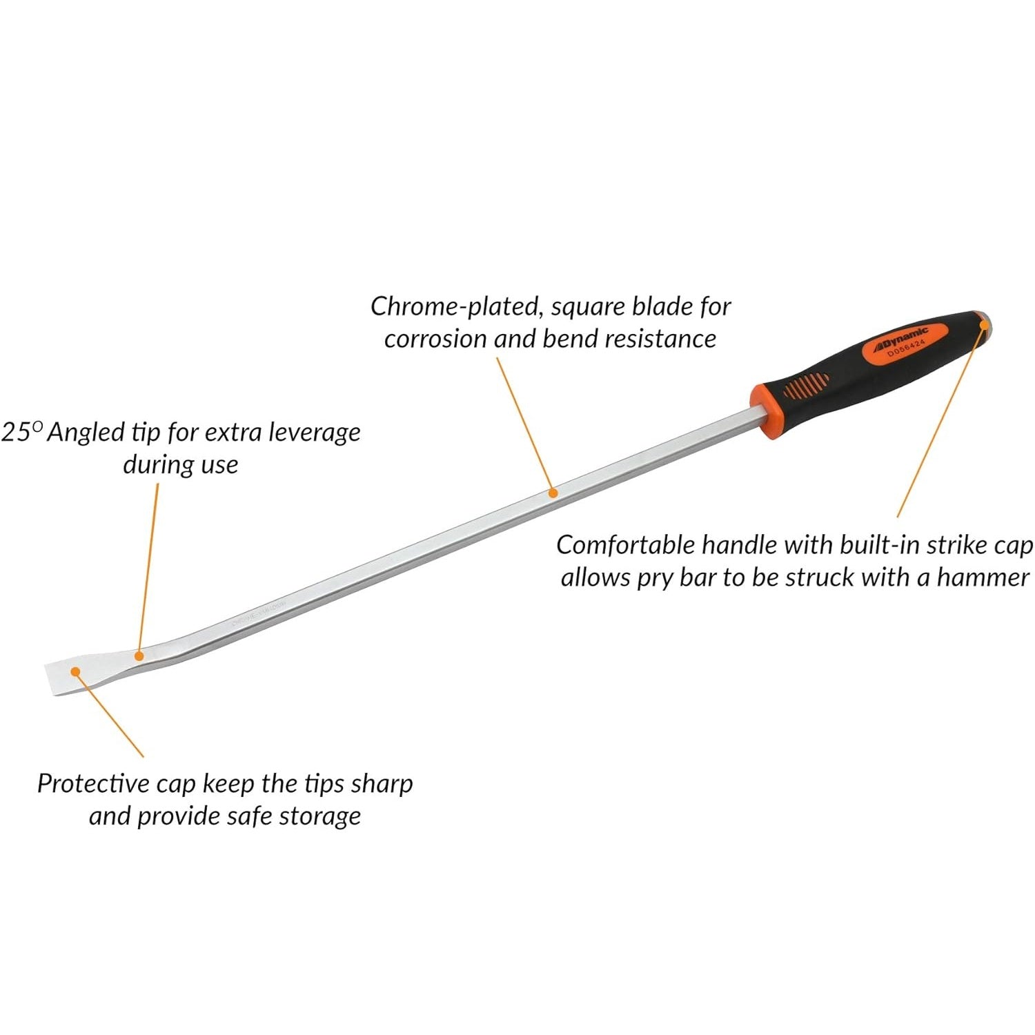 Dynamic D056400  -  3 piece Heavy Duty Pry Bar Set - Wise Line Tools
