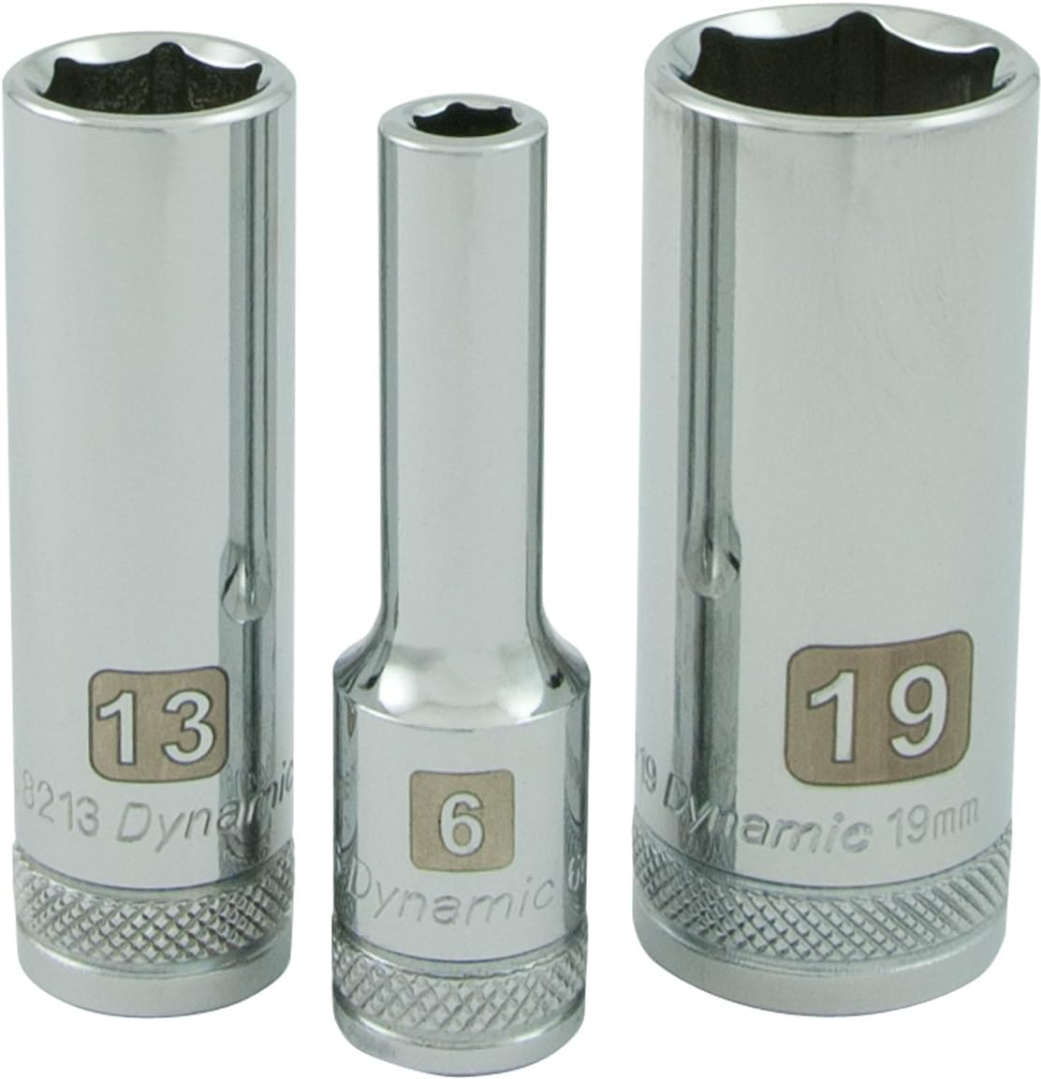 Dynamic GT-D010005  -  14 PIECE 6 POINT DEEP METRIC SOCKET SET - Wise Line Tools
