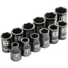 DYNAMIC GT-D010022 - 12 PIECE 6 POINT STANDARD METRIC IMPACT SOCKET SET
