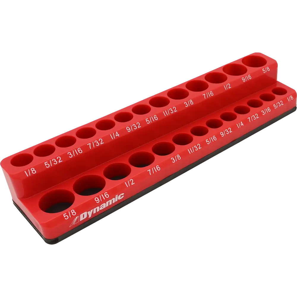 Dynamic Tools GT-D029000 - 1/4-in Drive Magnetic Organizer for 26 SAE Sockets DYNAMIC
